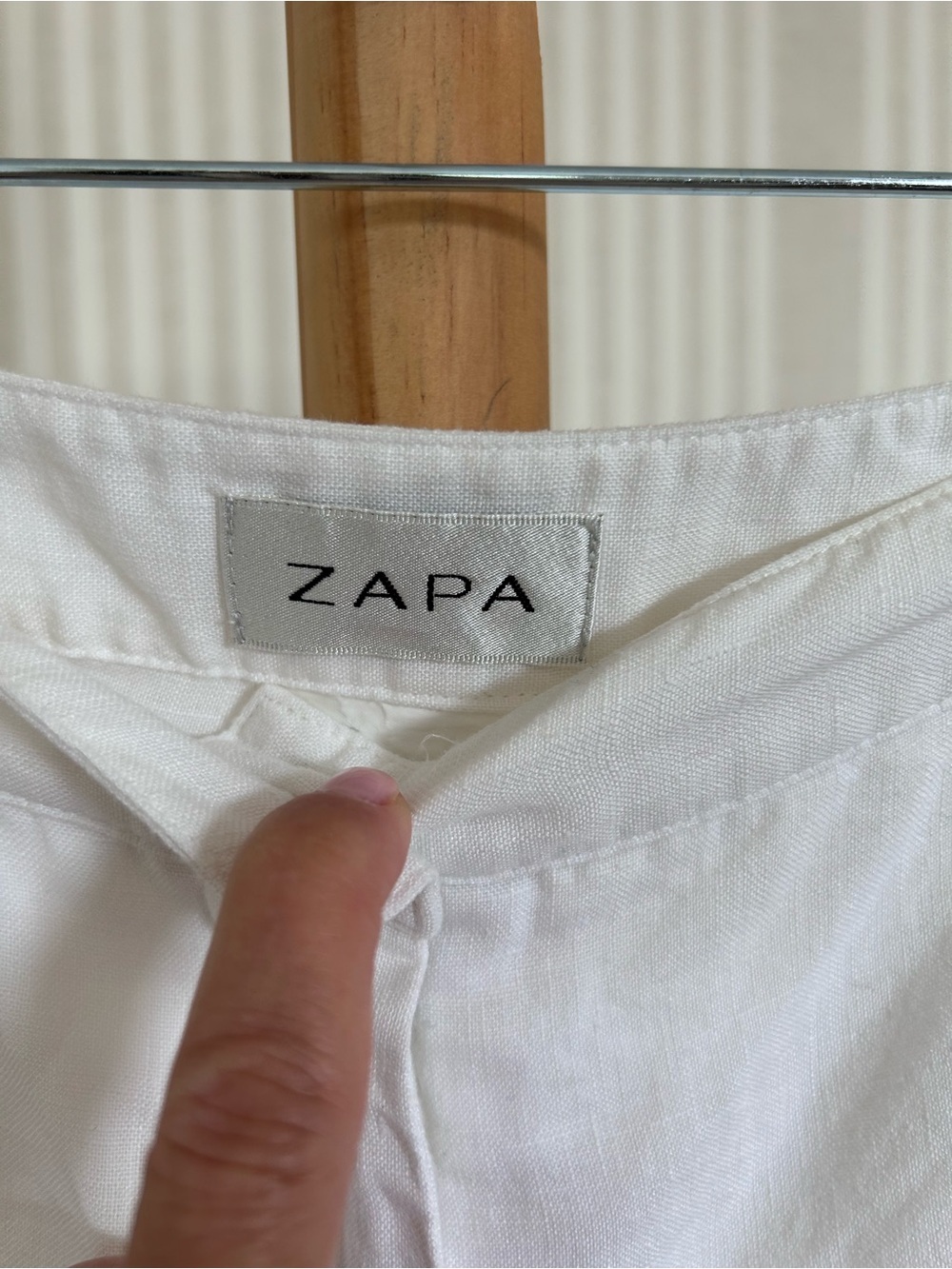 ZAPA PARIS White Linen Drawstring Balloon Pants Women’s Size 10 $400 Retail - Picture 7 of 11